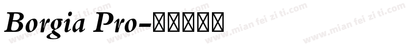 Borgia Pro字体转换